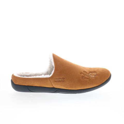 Dr. Comfort Cozy Camel 1130 Mens Brown Wide Synthetic Clogs Slippers Shoes