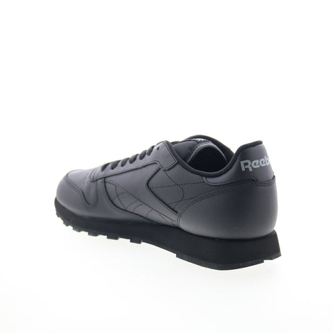 Reebok Classic Leather 116 Mens Black Leather Lifestyle Sneakers Shoes