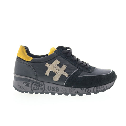 Divine Follie PRU 11768 Mens Green Suede Lace Up Lifestyle Sneakers Shoes