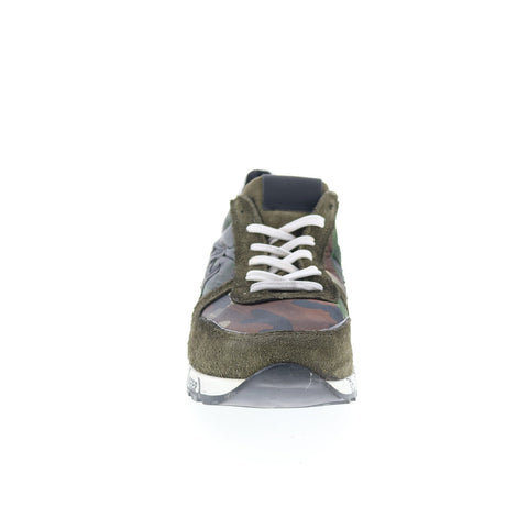 Divine Follie PRU 11768 Mens Green Suede Lace Up Lifestyle Sneakers Shoes