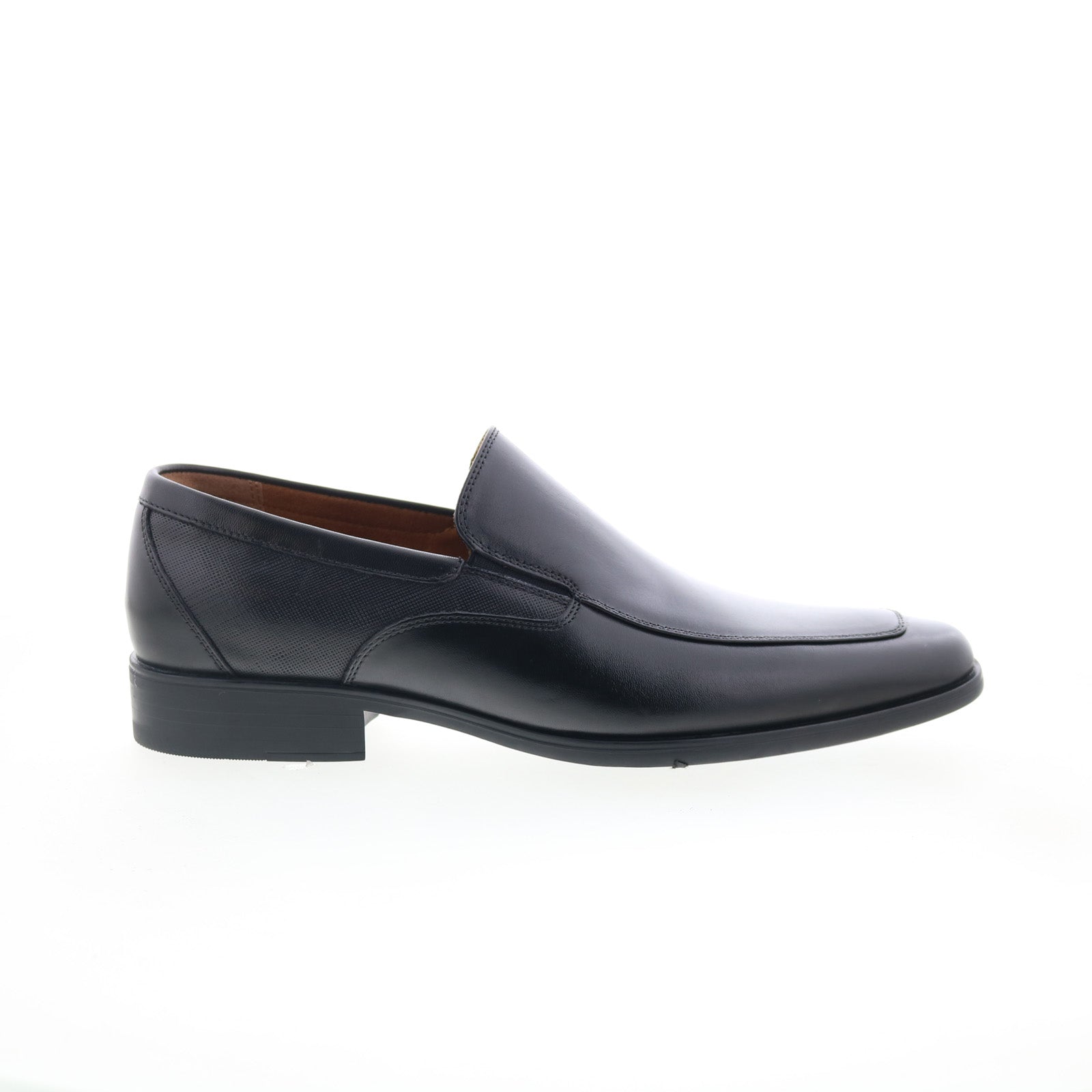 Florsheim Men\'s Jackson Moc Toe Black Leather Loafers Florsheim Jackson Moc SLP Men main image 2