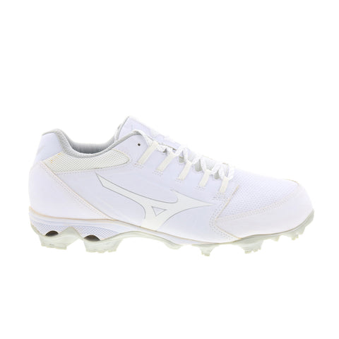 Mizuno 9-Spike Advanced Finch Womens White Athletic Softball Cleats Shoes
