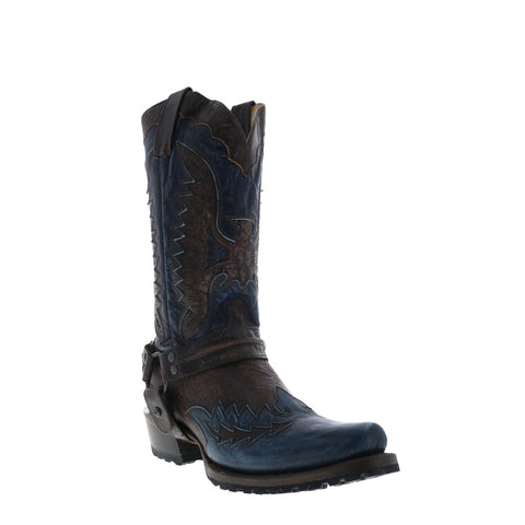 Stetson Outlaw Lug Eagle Mens Brown Wide Leather Cowboy Western Boots