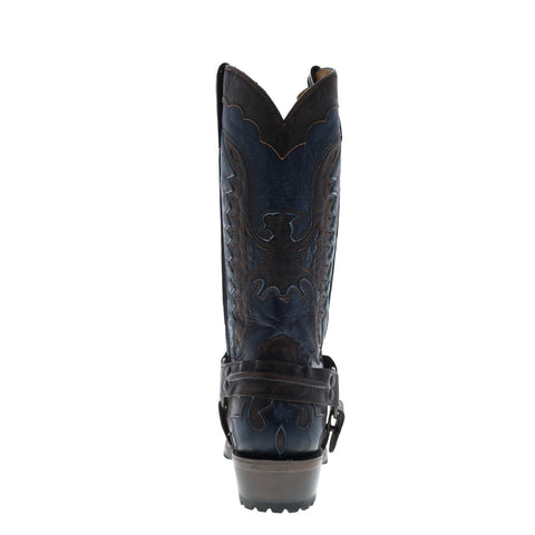 Stetson Outlaw Lug Eagle Mens Brown Wide Leather Cowboy Western Boots