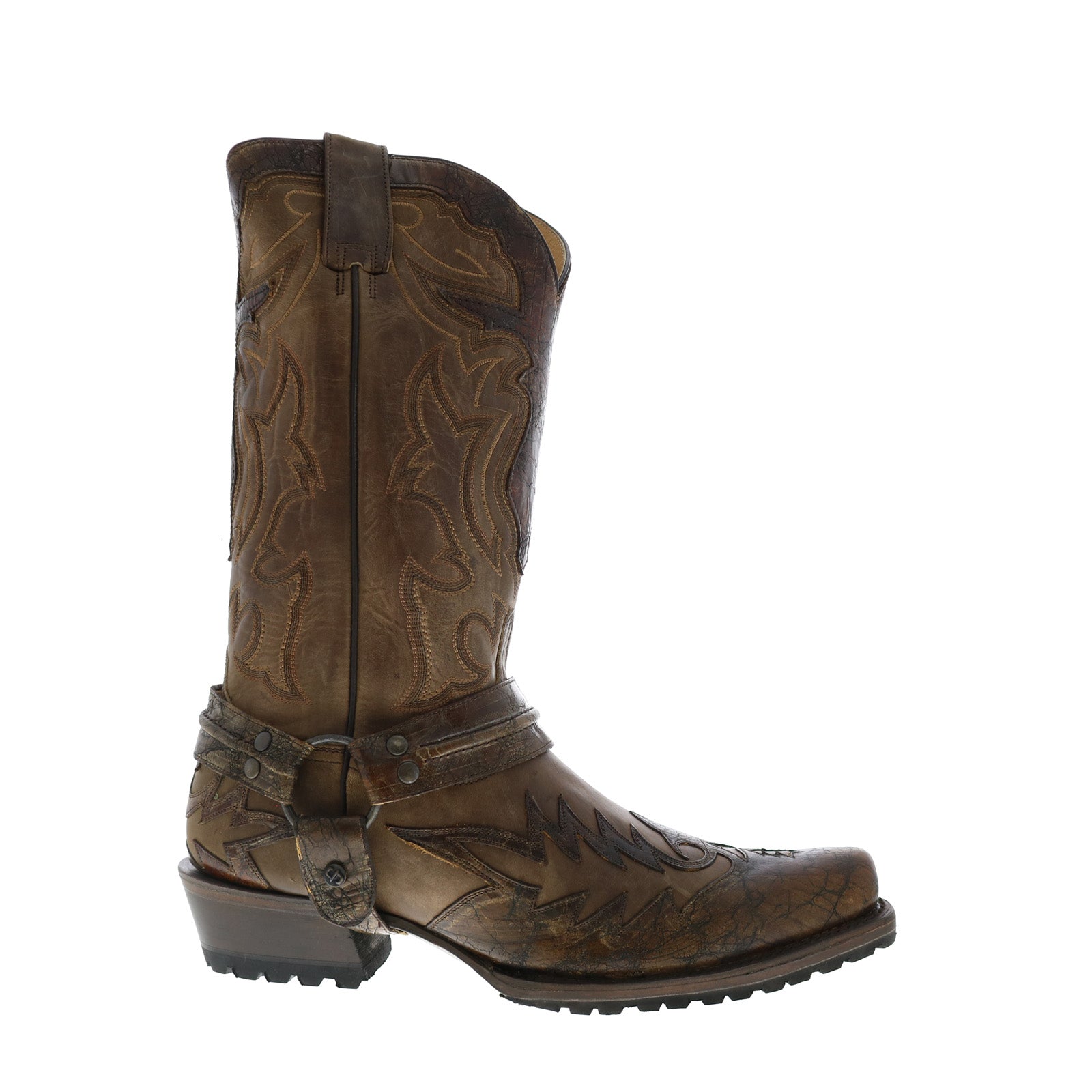 Stetson Outlaw Lug Bad Guy Biker Tru X Mens Brown Wide Cowboy