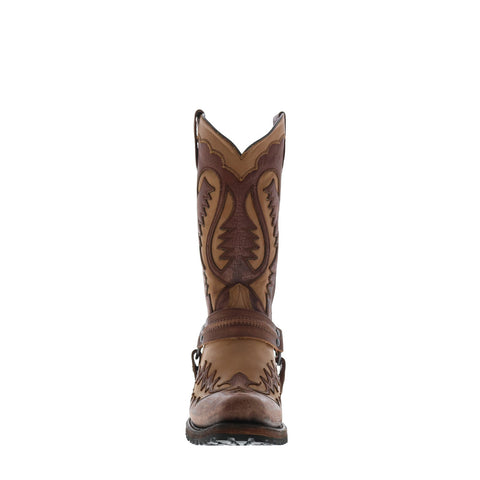 Stetson Outlaw Lug 12-020-6224-3849 TA Mens Brown Wide Cowboy Western Boots