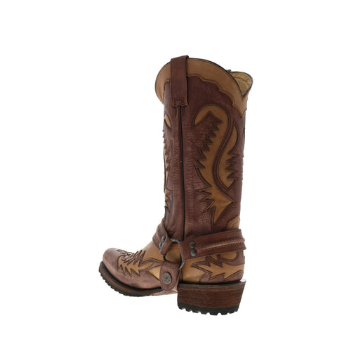 Stetson Outlaw Lug 12-020-6224-3849 TA Mens Brown Cowboy Western Boots