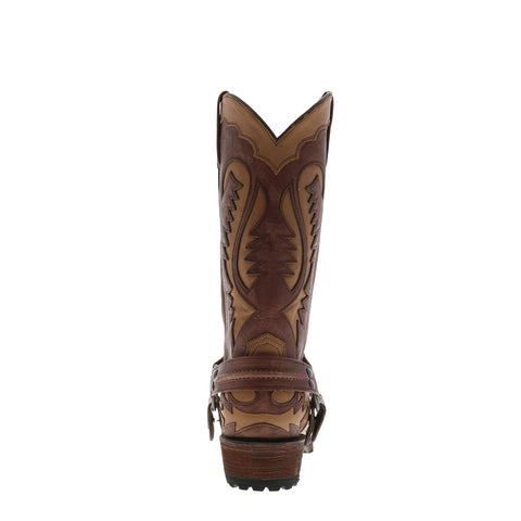 Stetson Outlaw Lug 12-020-6224-3849 TA Mens Brown Wide Cowboy Western Boots