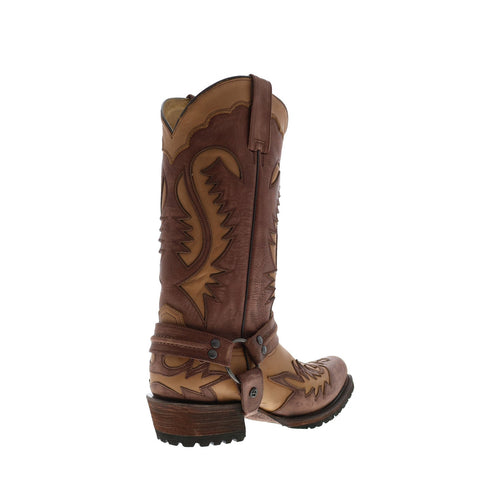 Stetson Outlaw Lug 12-020-6224-3849 TA Mens Brown Cowboy Western Boots