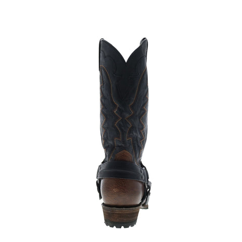 Stetson Outlaw Lug Tough Biker Mens Brown Cowboy Western Boots
