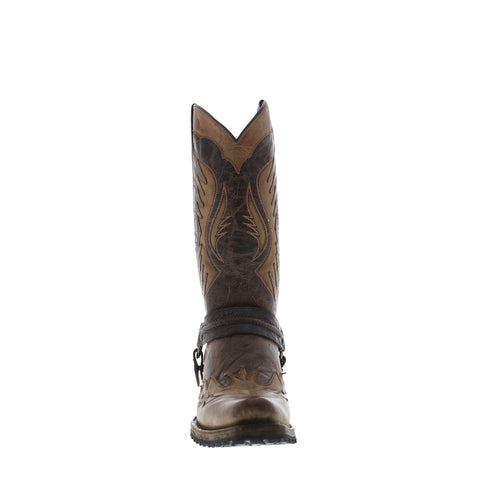 Stetson Outlaw Lug 12-020-6224-4072 BR Mens Brown Wide Cowboy Western Boots