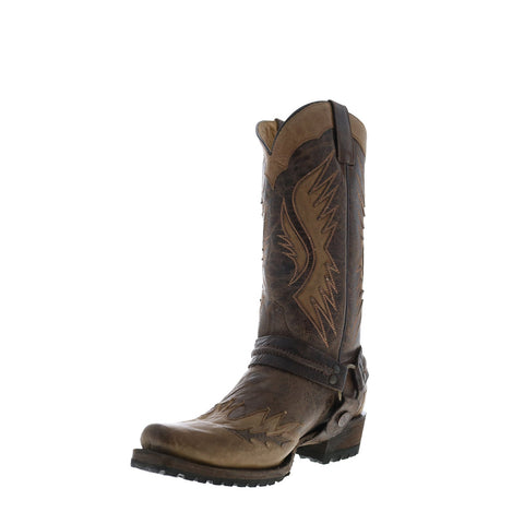 Stetson Outlaw Lug 12-020-6224-4072 BR Mens Brown Wide Cowboy Western Boots