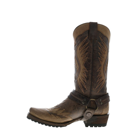 Stetson Outlaw Lug 12-020-6224-4072 BR Mens Brown Cowboy Western Boots