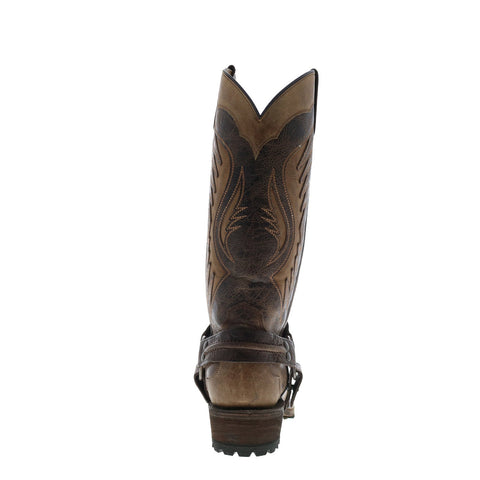 Stetson Outlaw Lug 12-020-6224-4072 BR Mens Brown Wide Cowboy Western Boots
