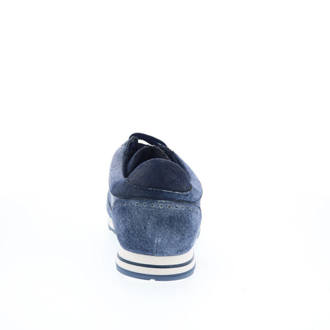 Zelli Italia Agnello Suede 12-956-BLU Mens Blue Lifestyle Sneakers Shoes