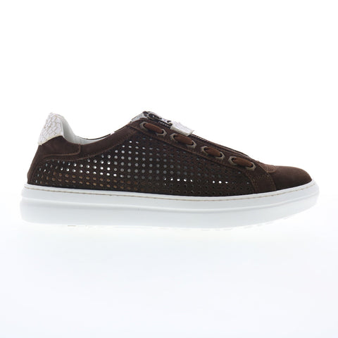 Zelli Italia Asiago Drillo Suede Mens Brown Suede Lifestyle Sneakers Shoes
