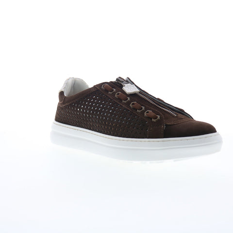 Zelli Italia Asiago Drillo Suede Mens Brown Suede Lifestyle Sneakers Shoes