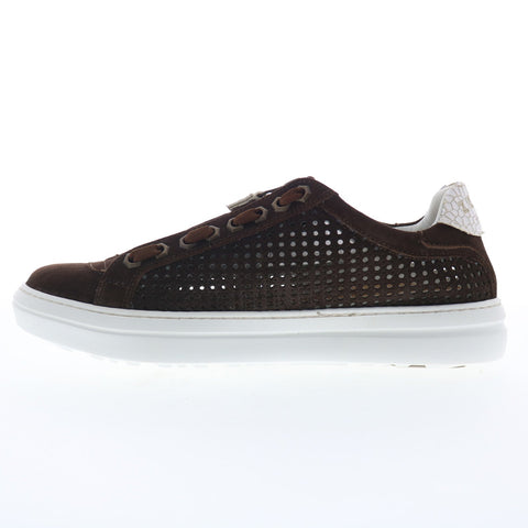 Zelli Italia Asiago Drillo Suede Mens Brown Suede Lifestyle Sneakers Shoes