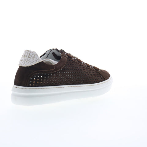 Zelli Italia Asiago Drillo Suede Mens Brown Suede Lifestyle Sneakers Shoes