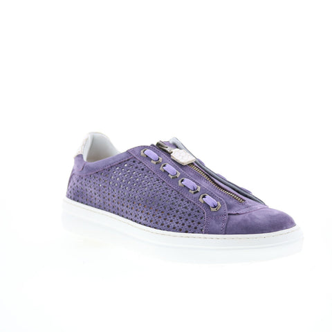 Zelli Italia Asiago Drillo Suede Mens Purple Suede Lifestyle Sneakers Shoes