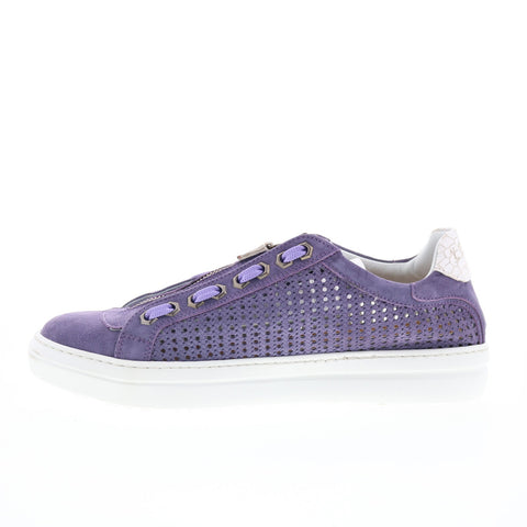 Zelli Italia Asiago Drillo Suede Mens Purple Suede Lifestyle Sneakers Shoes