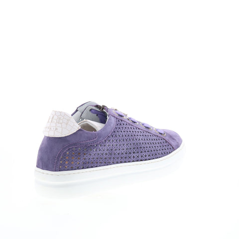 Zelli Italia Asiago Drillo Suede Mens Purple Suede Lifestyle Sneakers Shoes