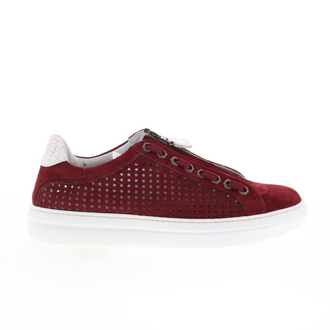 Zelli Italia Asiago Drillo Suede 12-957-RED Mens Red Lifestyle Sneakers Shoes