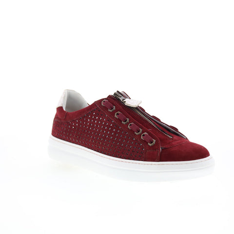 Zelli Italia Asiago Drillo Suede 12-957-RED Mens Red Lifestyle Sneakers Shoes