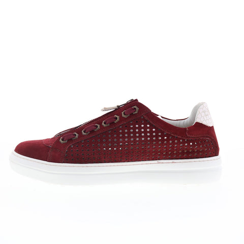 Zelli Italia Asiago Drillo Suede 12-957-RED Mens Red Lifestyle Sneakers Shoes