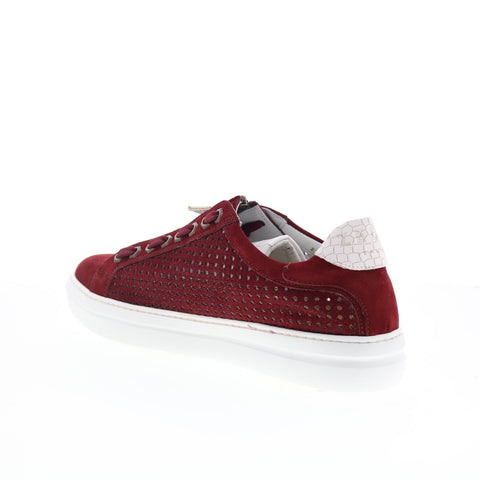 Zelli Italia Asiago Drillo Suede 12-957-RED Mens Red Lifestyle Sneakers Shoes