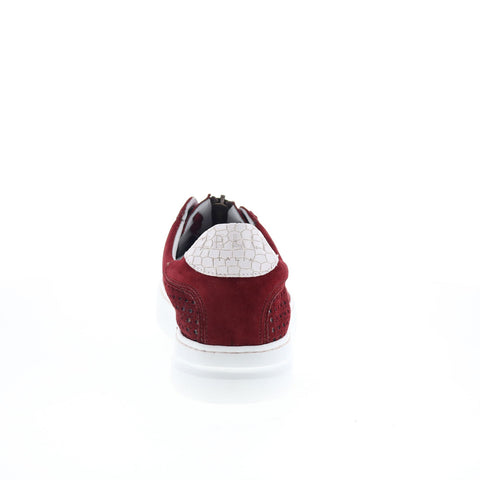 Zelli Italia Asiago Drillo Suede 12-957-RED Mens Red Lifestyle Sneakers Shoes