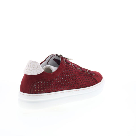 Zelli Italia Asiago Drillo Suede 12-957-RED Mens Red Lifestyle Sneakers Shoes