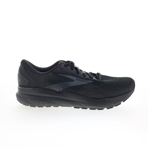 Brooks Ghost 16 120407-020 Womens Black Wide Canvas Athletic Running Shoes
