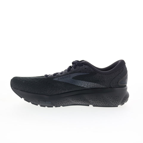 Brooks Ghost 16 120407-020 Womens Black Wide Canvas Athletic Running Shoes