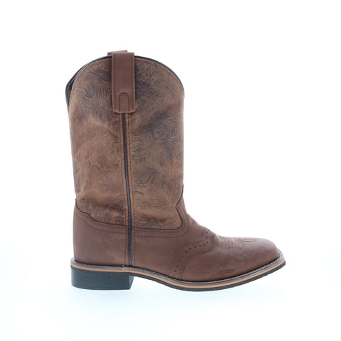 Smoky Mountain Boots Brandy 120518-02 Womens Brown Suede Slip On Western Boots