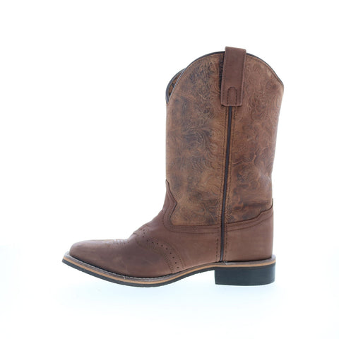 Smoky Mountain Boots Brandy 120518-02 Womens Brown Suede Slip On Western Boots