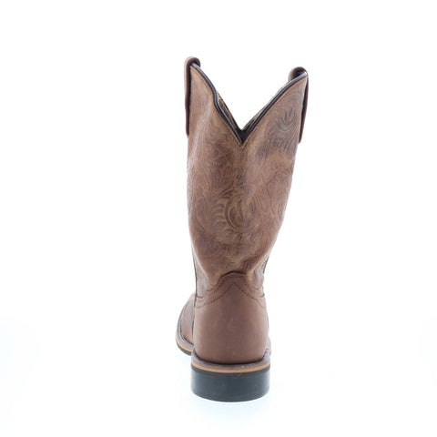 Smoky Mountain Boots Brandy 120518-02 Womens Brown Suede Slip On Western Boots