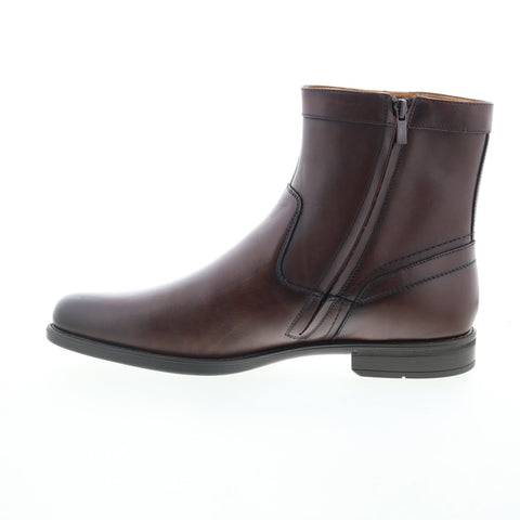 Florsheim Midtown 12140-200 Mens Brown Leather Zipper Casual Dress Boots