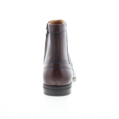 Florsheim Midtown 12140-200 Mens Brown Leather Zipper Casual Dress Boots