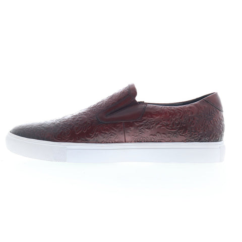 Robert Graham 123-1-A897 Mens Brown Leather Lifestyle Sneakers Shoes