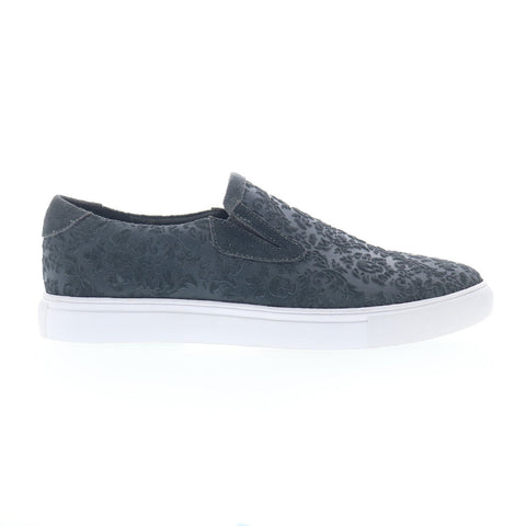 Robert Graham Visanto 123-1-B106 Mens Gray Suede Lifestyle Sneakers Shoes