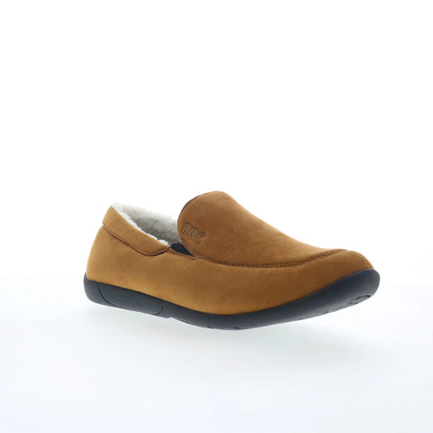 Dr. Comfort Cuddle 1230 Womens Brown Wide Nubuck Loafer Slippers Shoes