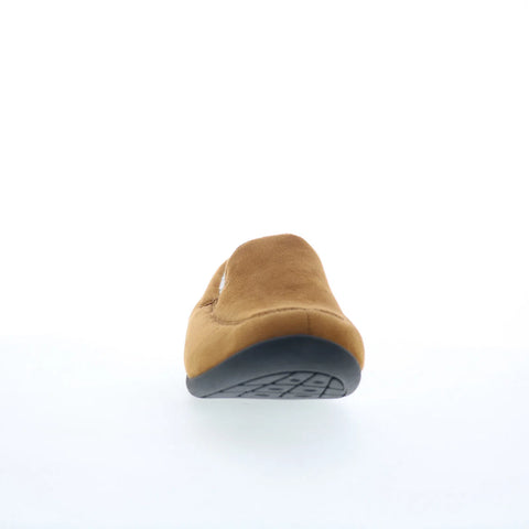 Dr. Comfort Cuddle 1230 Womens Brown Wide Nubuck Loafer Slippers Shoes