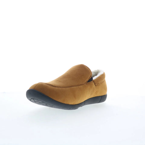 Dr. Comfort Cuddle 1230 Womens Brown Wide Nubuck Loafer Slippers Shoes
