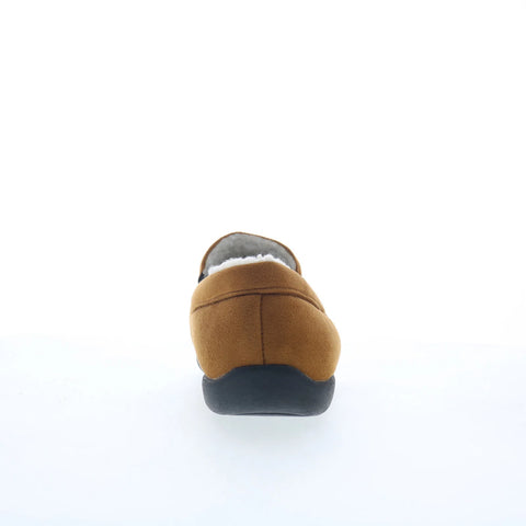 Dr. Comfort Cuddle 1230 Womens Brown Wide Nubuck Loafer Slippers Shoes