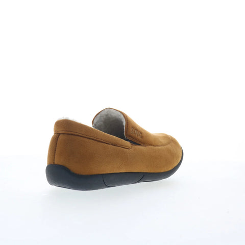 Dr. Comfort Cuddle 1230 Womens Brown Wide Nubuck Loafer Slippers Shoes