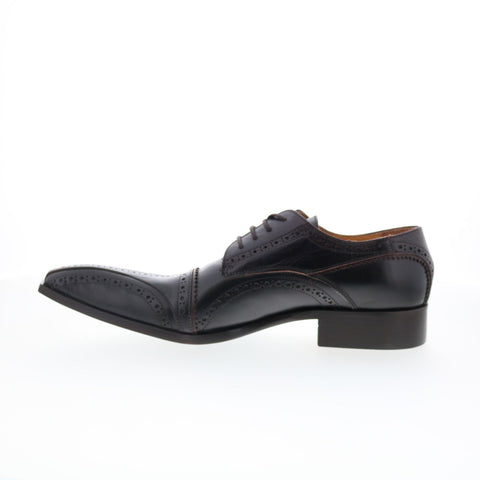 Astton El Paso 1238 Mens Black Oxfords & Lace Ups Wingtip & Brogue Shoes