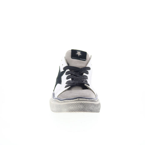 Divine Follie 102 U 12724 Mens White Leather Lace Up Lifestyle Sneakers Shoes