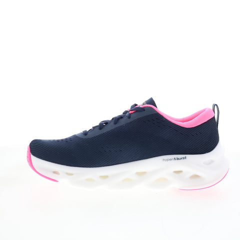 Skechers Go Run Glide Step Max 128791 Womens Blue Athletic Running Shoes