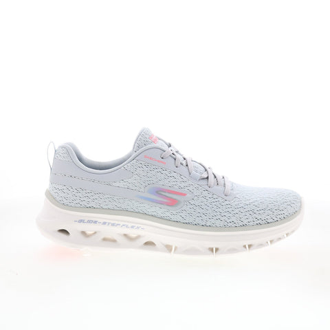 Skechers Go Run Glide Step Flex 128890 Womens Gray Athletic Running Shoes